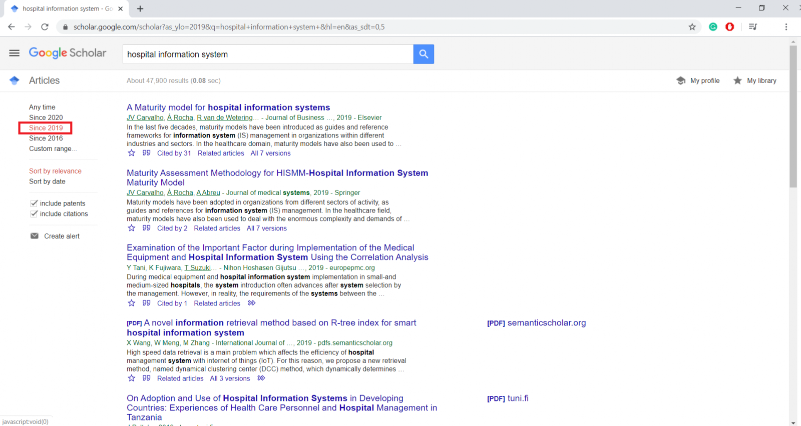 How do I find free journals on Google Scholar?